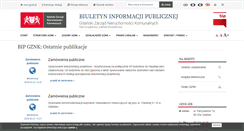 Desktop Screenshot of bip.gznk.pl