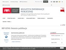 Tablet Screenshot of bip.gznk.pl